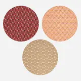 Charles and Ray Eames, Textiles, set of three, woven fabric