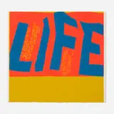 life is a complicated business by Corita Kent, 1967, screenprint in colors, sold Jul 2022
