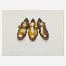 Hairy Shoes by Ed Paschke, 1971, color lithograph on paper, sold Jul 2022