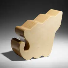 Shape #11 by Allan McCollum, 2006, laminated birch plywood, sold Jul 2022