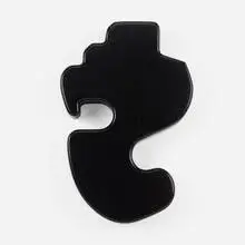 Allan McCollum, Shape #15 (Small), 2007, laminated birch plywood, black lacquer