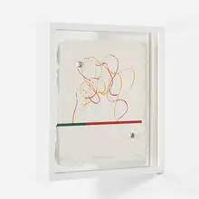 Richard Tuttle, Fluidity of Projection, 2008, double-sided screenprint on handmade paper with die-cut and deckled edges