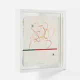 Richard Tuttle, Fluidity of Projection, 2008, double-sided screenprint on handmade paper with die-cut and deckled edges