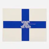 x marks the spot (from the International Signal Code Alphabet series) by Corita Kent, 1968, screenprint in blue, sold Jul 2022