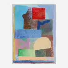 Robert Natkin, For Thelonious Monk, 1992, oil on paper laid to canvas