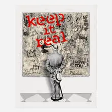 Street Connoisseur - Keep it Real (Red) by Thierry Guetta, 2022, screenprint in colors, sold Jul 2022