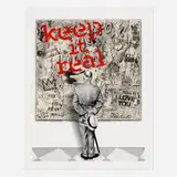 Thierry Guetta, Street Connoisseur - Keep it Real (Red), 2022, screenprint in colors