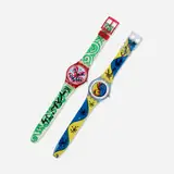 Kenny Scharf, Monster Time; Fiz n' Zip (two watches)