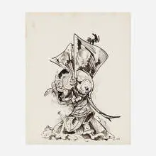 Kurt Seligmann, Untitled, 1958, ink on paper