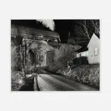 O. Winston Link, Christmas Time at Bridge 322, Seven-Mile Ford, Virginia (Charlie Jackson And Son At Bridge 322, J Locomotive 611), gelatin silver print
