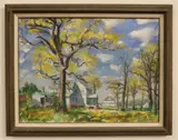 Francis Wayland Speight, Farmhouse in Snakebite, Oil on canvas
