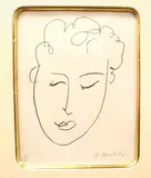 Henri Matisse, Frontispiece, for: Jules Romains, Pencil signed and numbered 117/300, lower margin