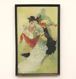 Carl Folke Sahlin, Spanish Dancers, Oil on canvas