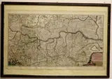 Nicolaes Visscher, Austriae Archiducatus Pars Inferior, between 1652 and 1702, Map of Austria titled: "Austriae archiducatus pars inferior in omnes ejusdem quadrantes ditiones accuratissime et distincte delineata." Copper engraving, printed on paper