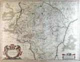 Henricus Hondius, MAP: Ducatus Lutzenburgensis Nova et accurata Descriptio, circa 1641, Copper engraving, printed on paper