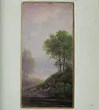 Northern Lake by Italian School, Oil on board, offered Apr 2024