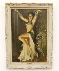 Nino Mari, Showgirl, Oil on canvas