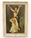 Nino Mari, Showgirl, Oil on canvas