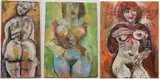 Andrea Erika Janszky, Three works: Nude I, Oil on canvas