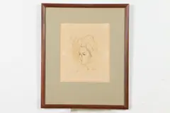 Charles Camoin, Portrait of Woman, Color lithograph.