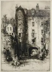 Hedley Fitton, St, Black and white etching