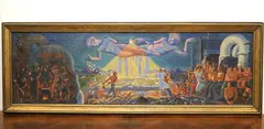 Dean Ellis, History of Energy from Ancient Times to the Present, 1940s, Oil on canvas