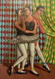 Cuban School, The Secret, 1994, Oil on canvas