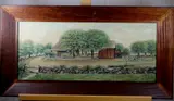Mary Ellen Swain Ammerman, Farm on Teatown Road, Oil on board