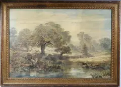 Late Summer Landscape by Charles Thornton, Oil on canvas, sold Jun 2024