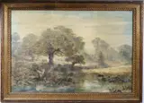 Charles Thornton, Late Summer Landscape, Oil on canvas