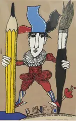 El Cine y Yo by Eduardo Muñoz Bachs, 1995, Possibly a silk screened poster that advertises a documentary by Mayra Vilasis titled, "El Cine Y Yo" ("The Cinema and I, sold Jun 2024