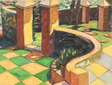 Carole Sue Lebbin-Spector, Garden View, Oil on canvas
