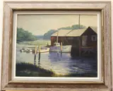 Gerald Hennesy, The Red House by the Sea, Oil on canvas