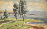 Edsel Cramer, Summer Landscape, Oil on canvas