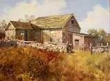 Mashall Woodside Joyce, Sentinel of the Past, 1979, Oil on board