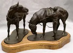 Kathleen Friedenberg, Two for the Road, 1984, Limited edition bronze number 2