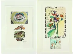 Bracha Guy, Two Untitled Etchings, Ink signed