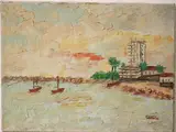 Enrique Martín, Beach Scene, 1980, Oil on canvas