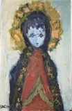 Carlos Lombardo, Virgen, Oil on board