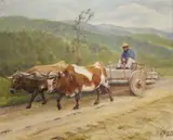 Alexander Yaron, Salvadoran Farmer with Cart