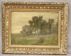 Albert Babb Insley, Untitled, Landscape with Forest, (for restoration) Oil on canvas