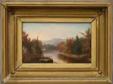Fall Landscape by American School, Oil on canvas, sold Sep 2024
