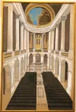 The Royal Chapel by Arthur Cotton Moore, Mixed media on paper, sold Sep 2024