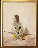Arthur Cotton Moore, Woman on the beach