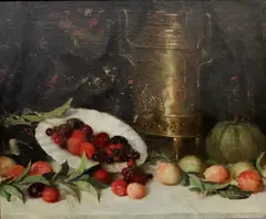 Henry R. Rittenberg, Still Life with Summer Fruits, circa 1923, Oil on canvas