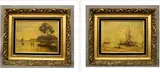 Pair of Maritime Scenes by Continental School, Oil on canvas, sold Sep 2024