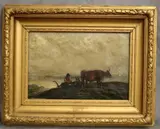 Taking a Lunch Break by Continental School, Oil on canvas, sold Sep 2024