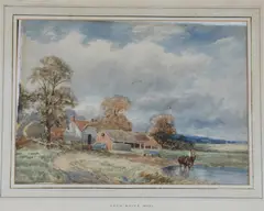 John Bates Noel, Horses Resting, 1918, Watercolor