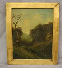 Charles Tatnall, Walking Home through the Forest, 1873, Oil on canvas