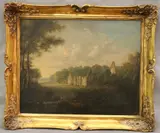 The Old Abbey by English School, Oil on canvas, sold Sep 2024